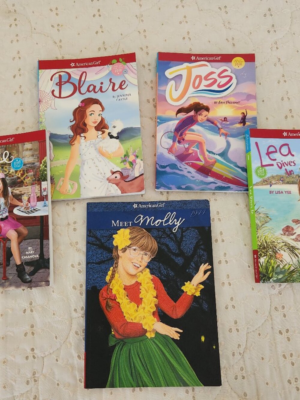 American Girl Paperback Books Meet Molly Blaire Lea Grace Joss Lot Of 5